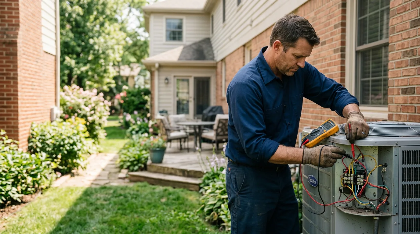HVAC technician working near Headrick, OK